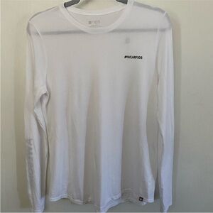 FIGS underscrub AWESOME HUMANS long sleeve shirt S unisex